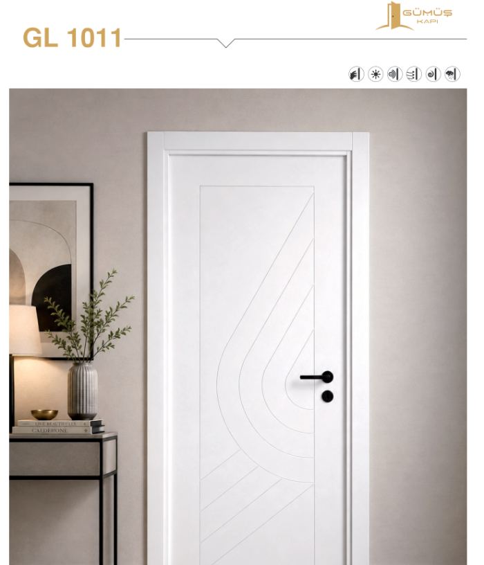 GL 1011 Beyaz Lake kapı modeli