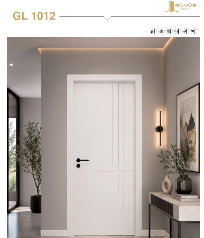 GL 1012 Beyaz Lake kapı modeli