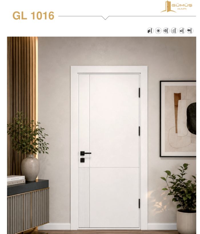 GL 1016 Beyaz Lake kapı modeli