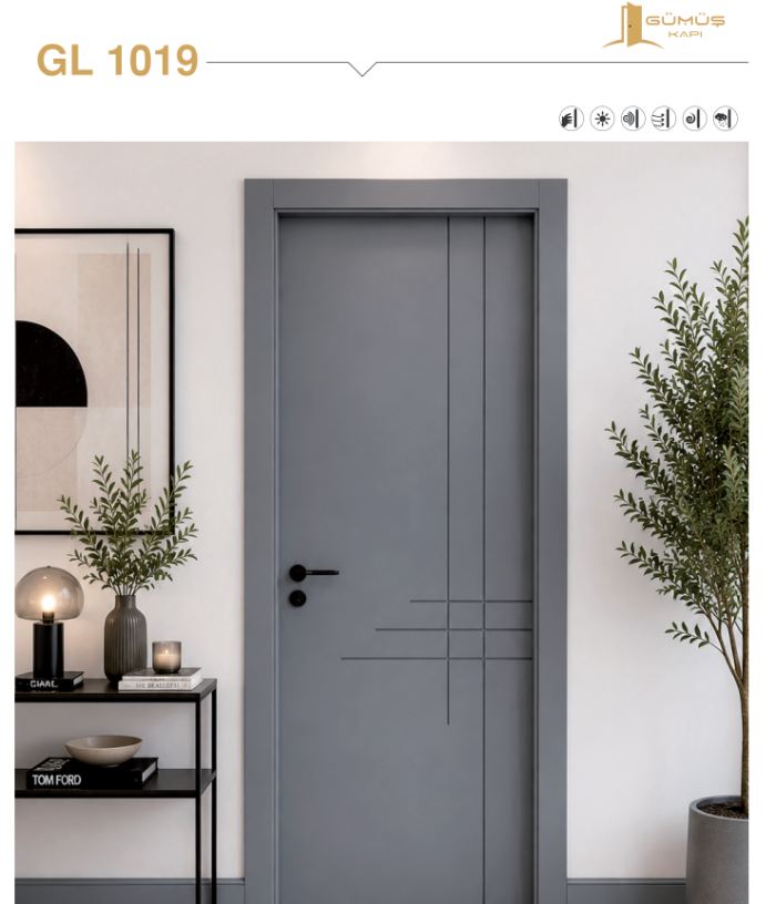 GL 1019 Antrasit Lake kapı modeli
