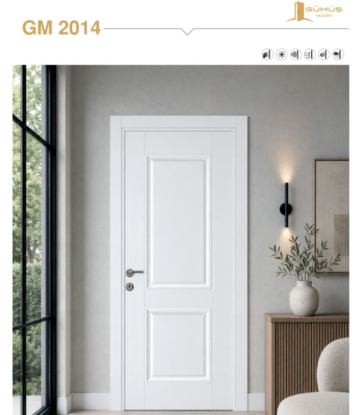 GM 2014 Beyaz Melamin kapı modeli