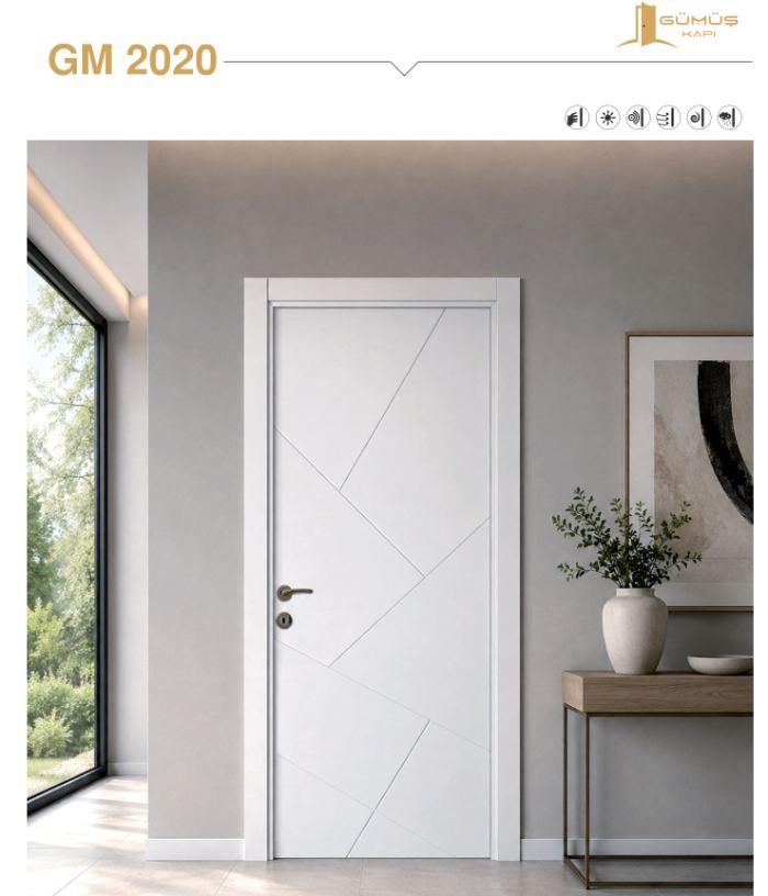 GM 2020 Beyaz Melamin kapı modeli