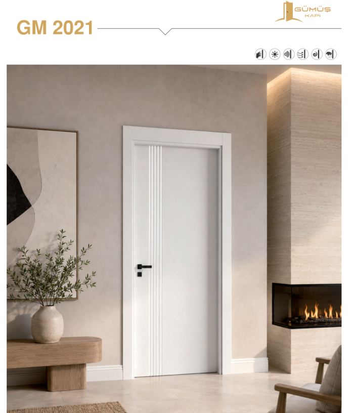 GM 2021 Beyaz Melamin kapı modeli