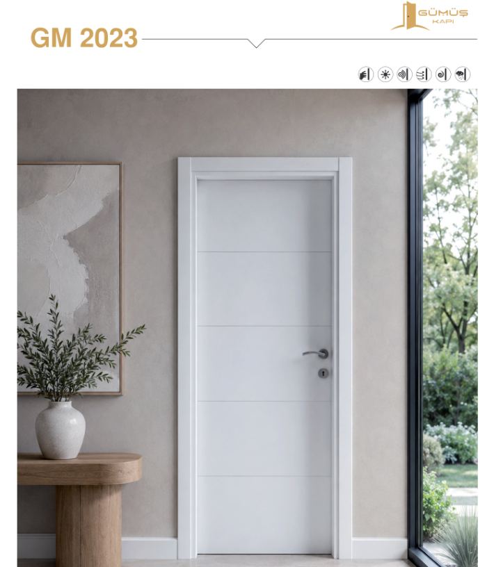 GM 2023 Beyaz Melamin kapı modeli