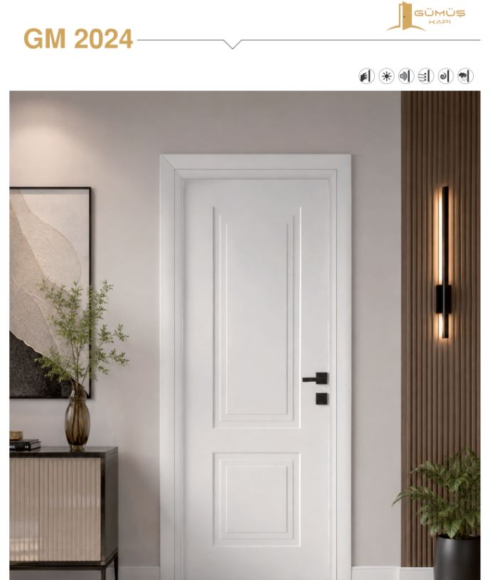 GM 2024 Beyaz Melamin kapı modeli