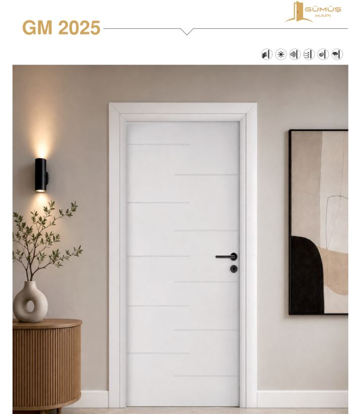 GM 2025 Beyaz Melamin kapı modeli